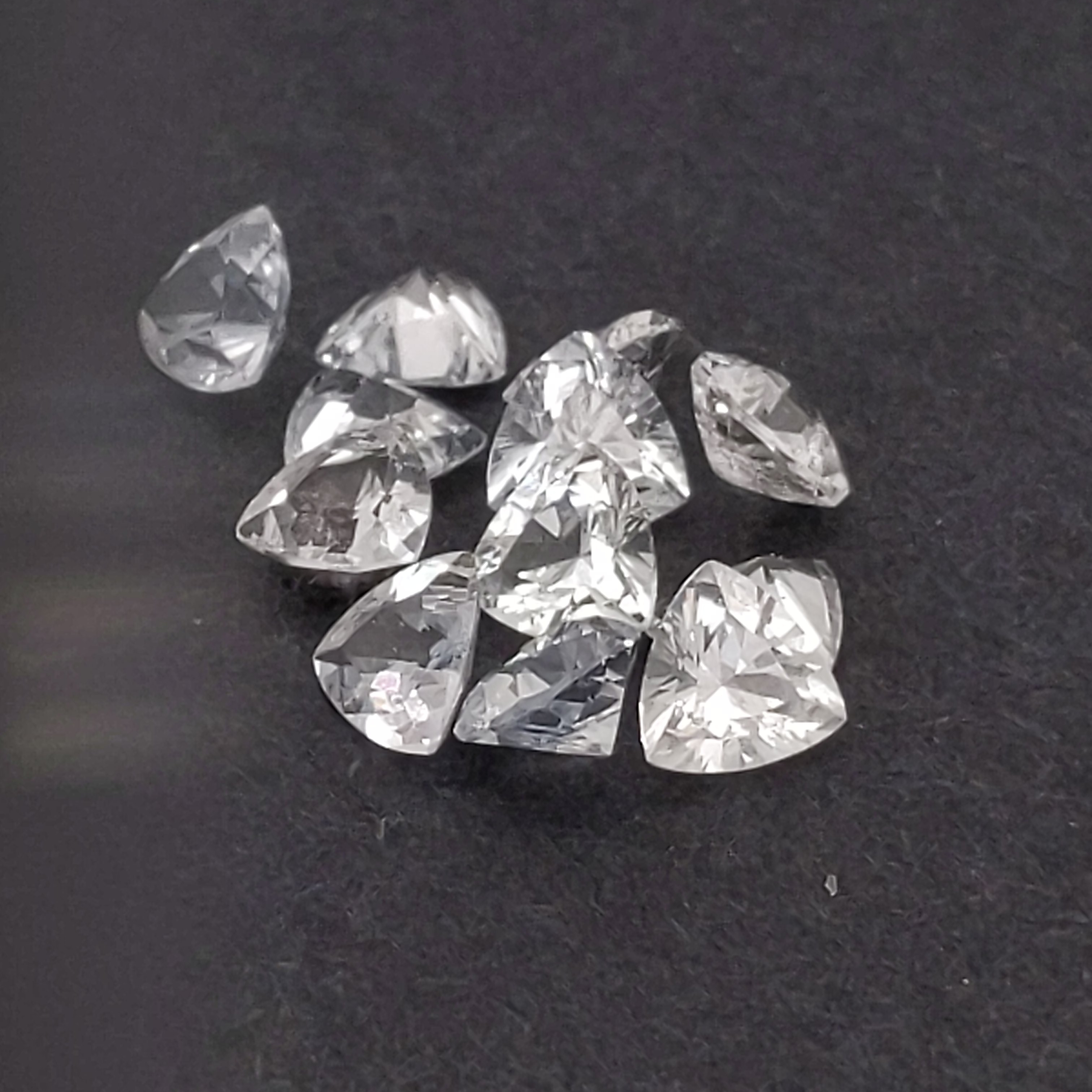 Sri Lanka Ceylon White Trilliant Cut Sapphire - ~.5cts 5mm - Simply ...
