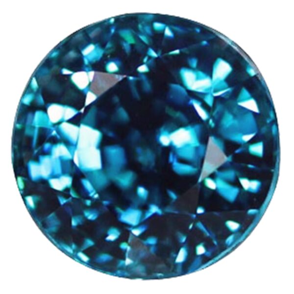 Top Rated Blue Zircon Diamond Halo Ring 14KWG 4.21 ctw - Image 7