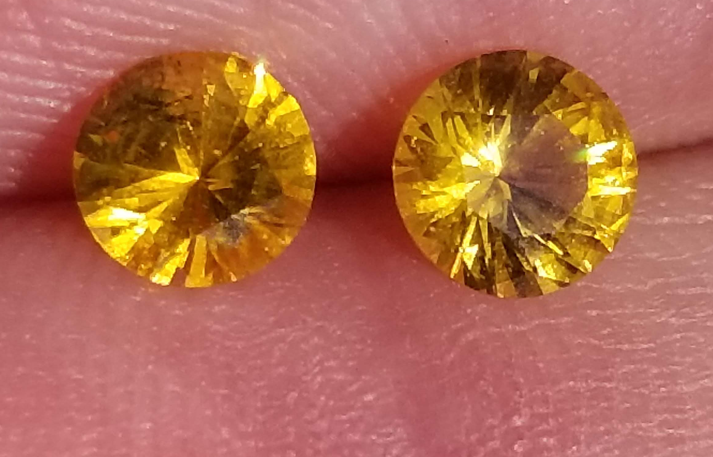 rough yellow sapphire